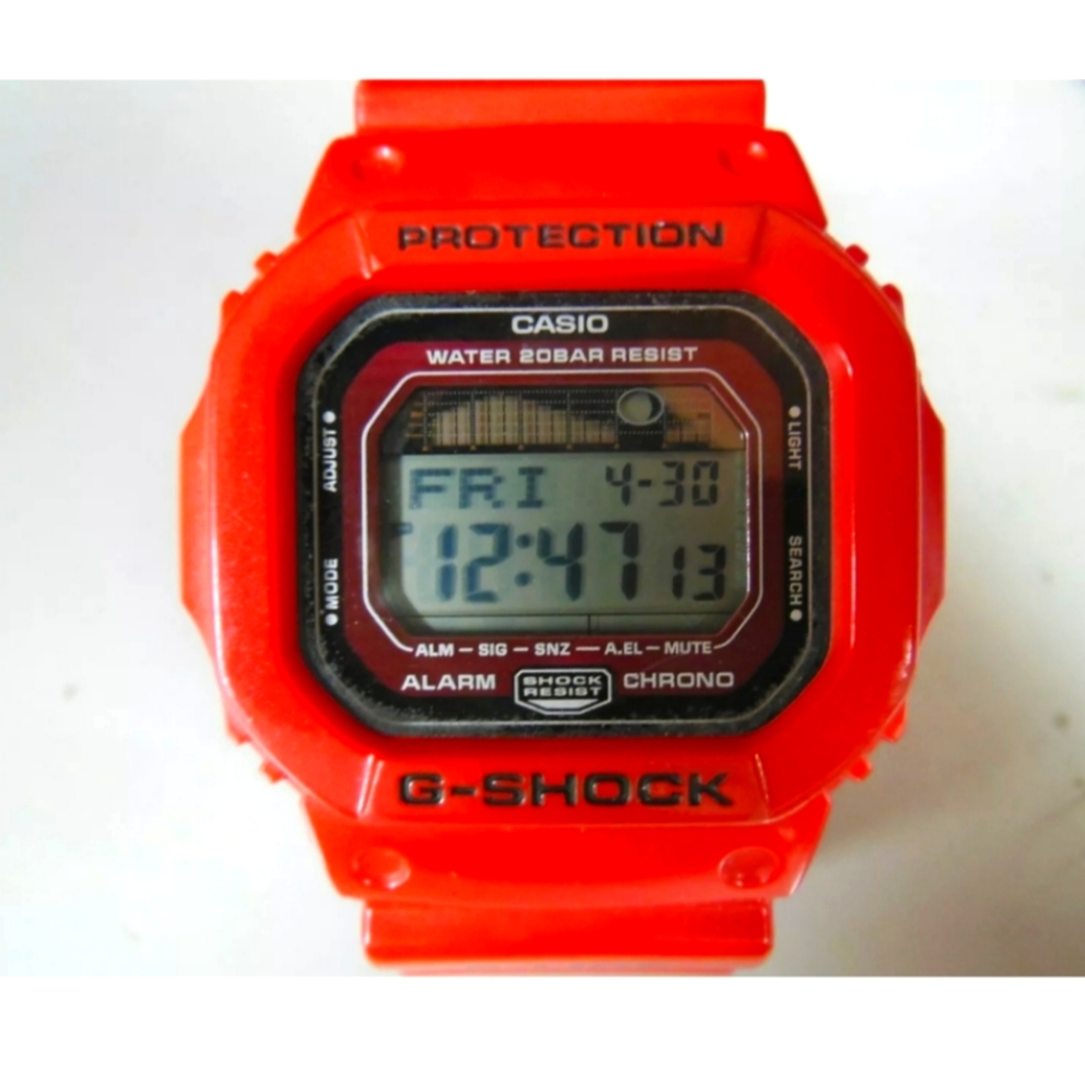 Casio G-Shock red tide g-lide glx5600 watch